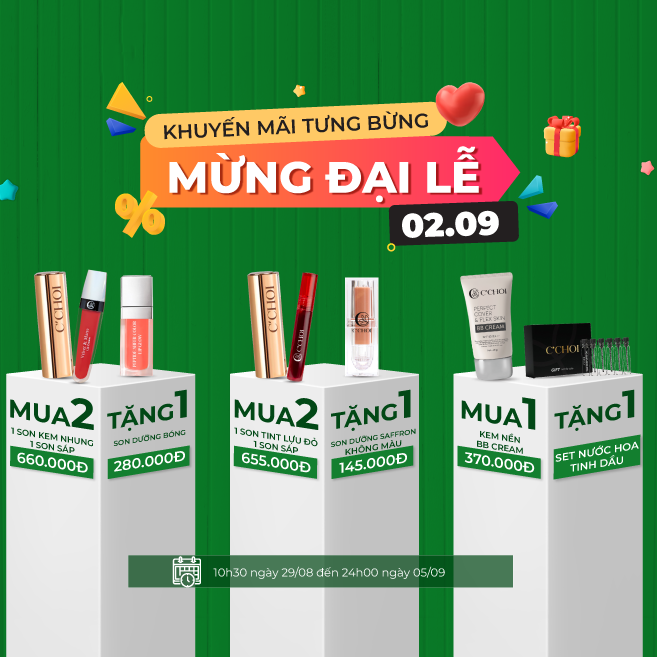 KHUYẾN MÃI TƯNG BỪNG - MỪNG ĐẠI LỄ 2/9