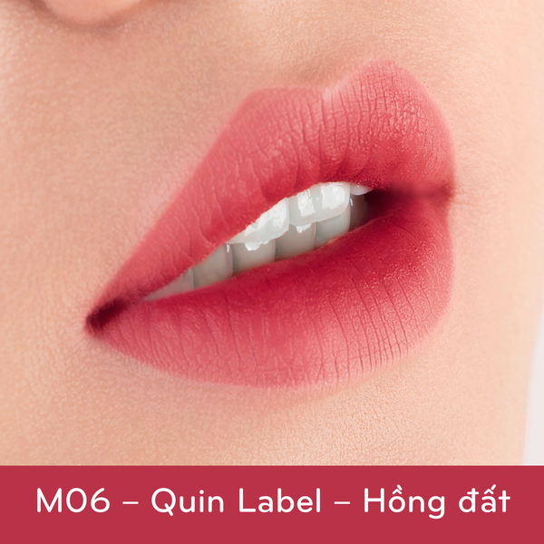 Son kem Khoáng C'Choi - M06 - QUIN LABEL - Son Mang Cá Tính Của Quỳnh.