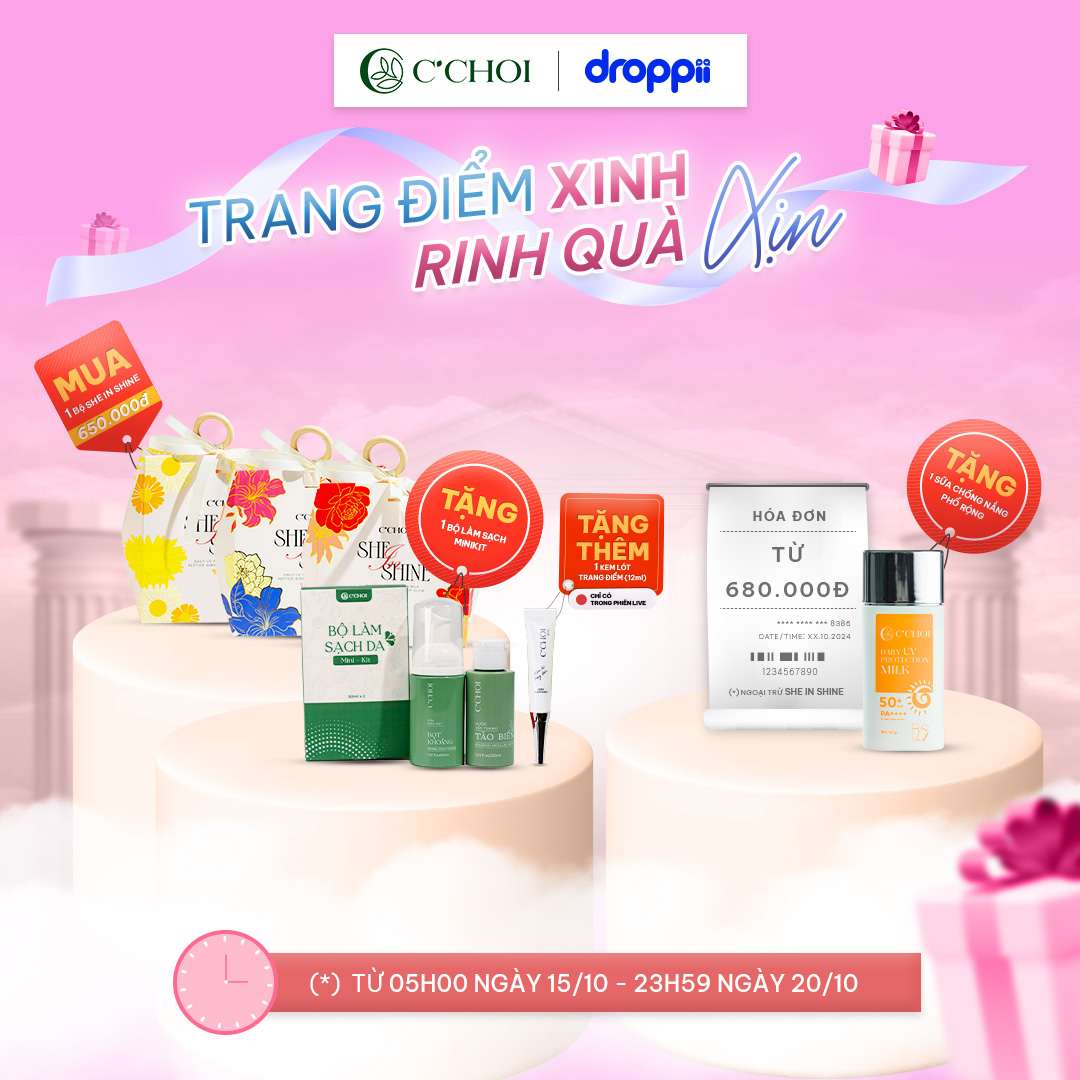 CHỈ HƠN 500K ĐÃ CÓ NGAY TRỌN BỘ MỸ PHẨM LÀ MÓN QUÀ Ý NGHĨA TẶNG NGƯỜI THƯƠNG