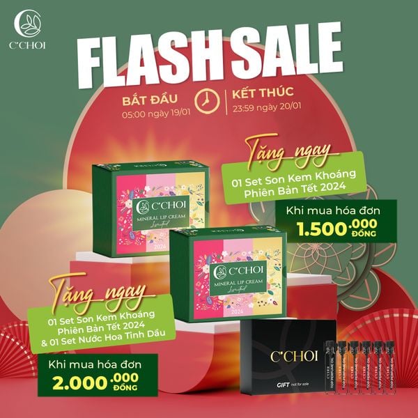 SỞ HỮU ĐÔI MÔI NỔI BẬT, HƯƠNG THƠM THU HÚT VỚI FLASH SALE SIÊU HOT