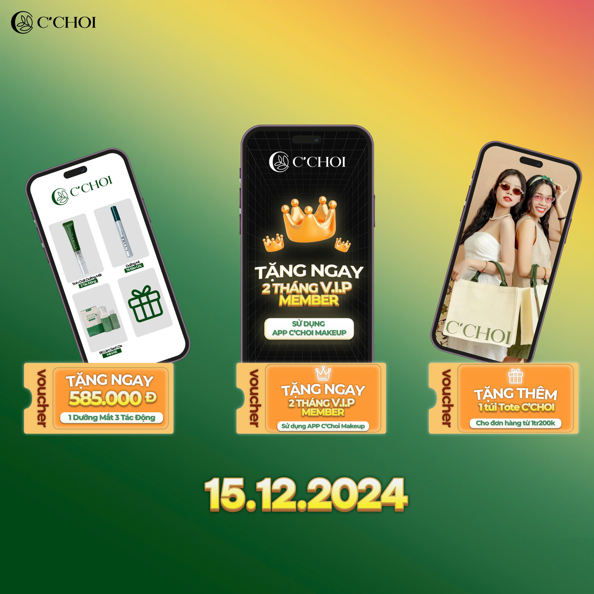 CHÀO MỪNG SỰ KIỆN RA MẮT ỨNG DỤNG C’CHOI MAKEUP – ƯU ĐÃI KHỦNG