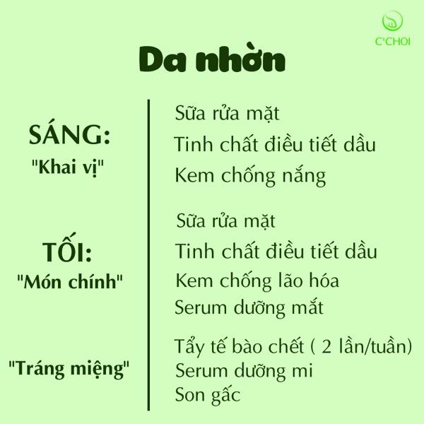 Chăm sóc da nhờn, da nhờ nên chăm sóc như thế nào