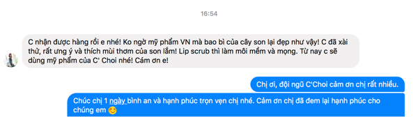 Sự hài lòng của khách khi nhận được sản phẩm