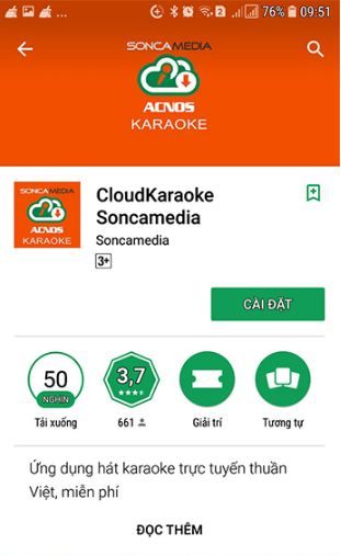 Cách tải ứng dụng CloudKaraoke trên hệ điều hành Android