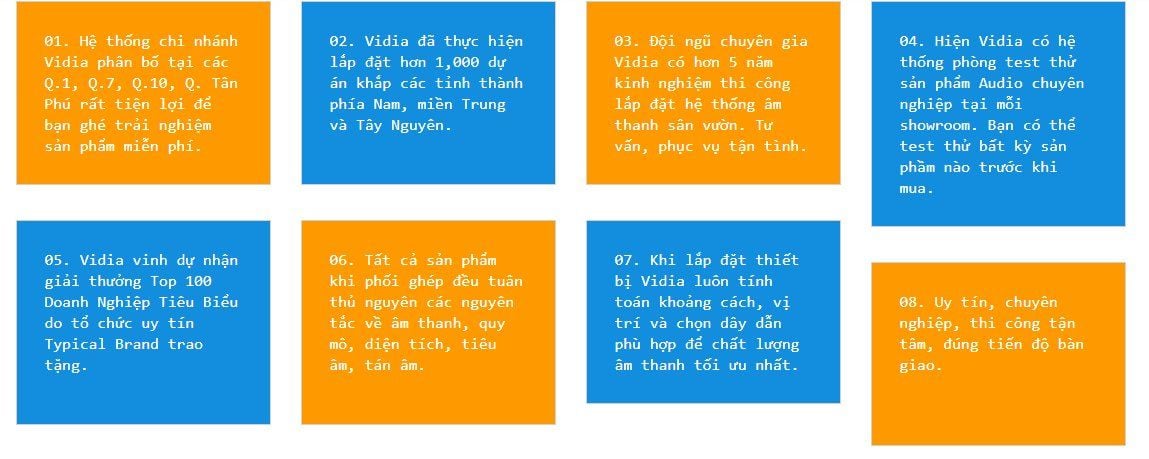 8 LÝ DO CHỌN MUA THIẾT BỊ ÂM THANH TẠI VIDIA