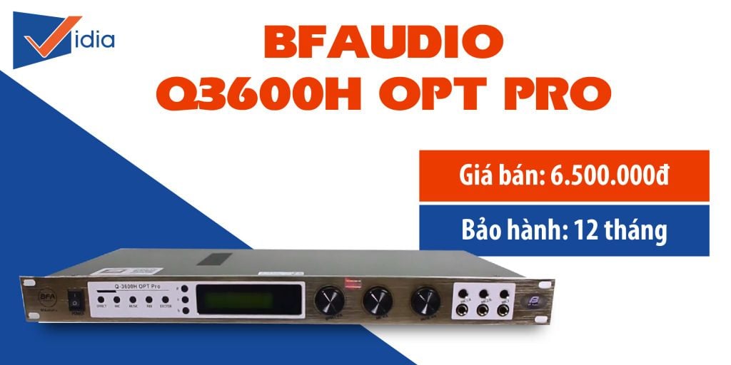 MIXER karaoke gia đình tầm trung bán chạy nhất - BFAUDIO Q3600H OPT PRO