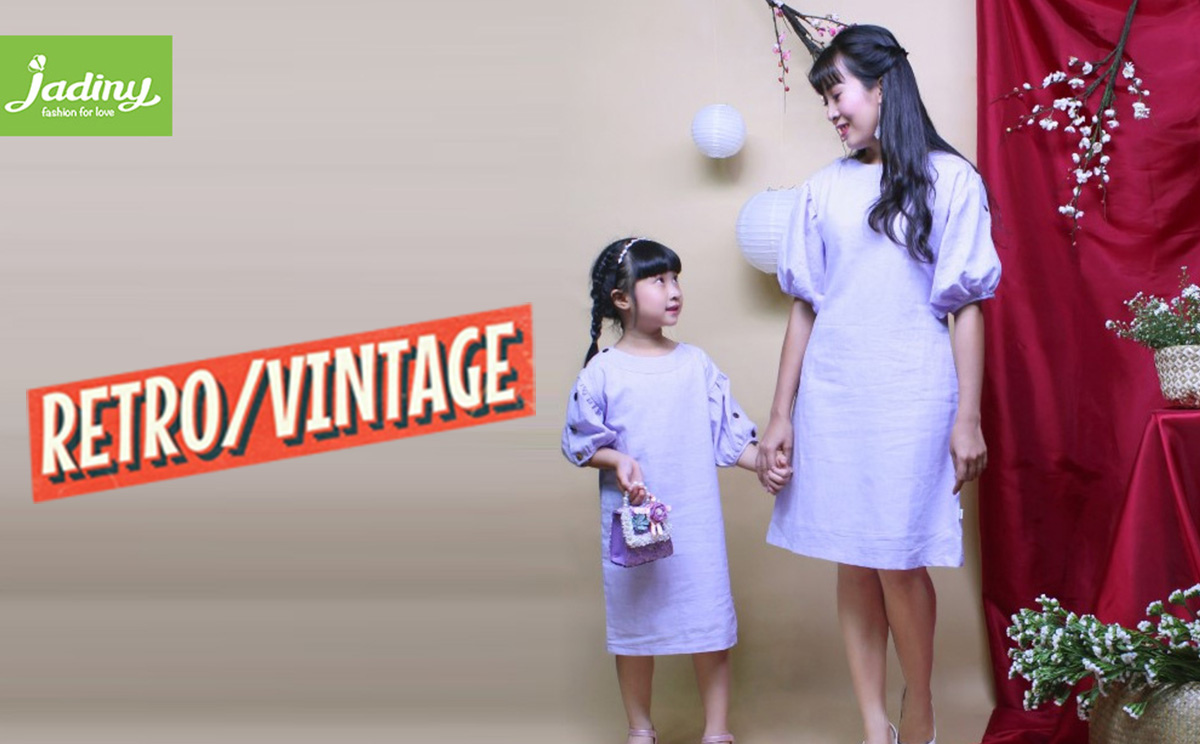 Phong cách retro - vintage trong đồ đôi cho mẹ và bé