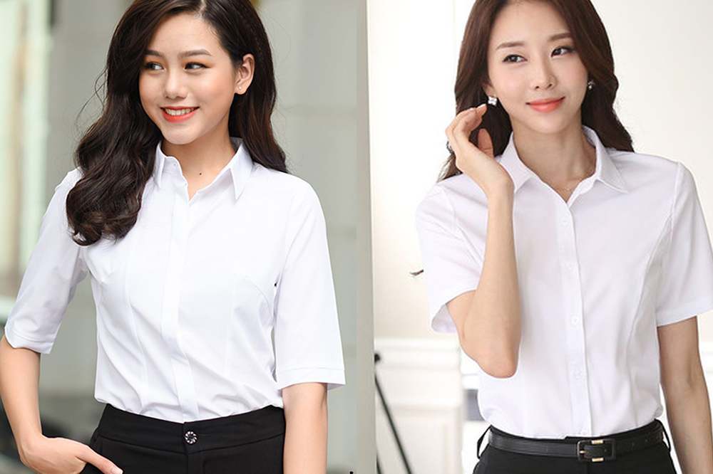 10+ kiểu áo sơ mi trắng nữ đi học “hot trend”