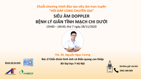 Siêu âm Doppler bệnh lý giãn tĩnh mạch chi dưới - ThS.BS. Nguyễn Ngọc Cương - Hỏi đáp cùng chuyên gia