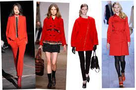 Trang phục màu đỏ - xu hướng thu đông