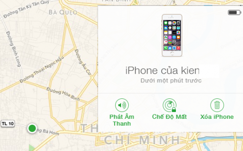 Cách báo mất iCloud