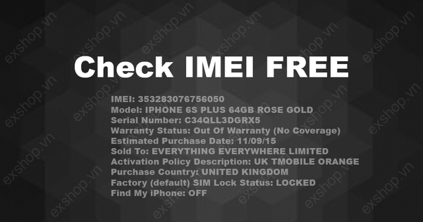 Check IMEI iPhone Free