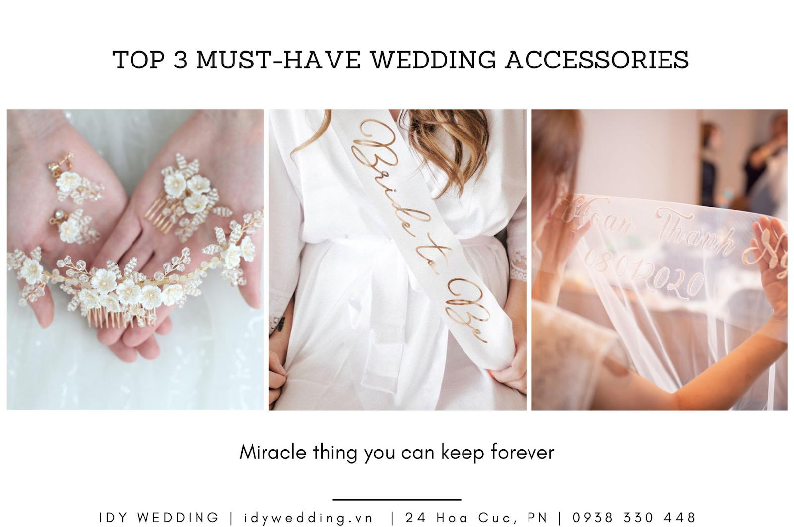 TOP 3 MUST-HAVE WEDDING ACCESSORIES