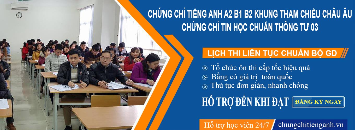 chứng chỉ tiếng anh
