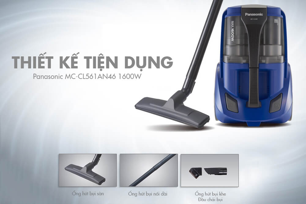 Máy hút bụi Panasonic PAHB-MC-CL561AN46 1600W 2L Malaysia