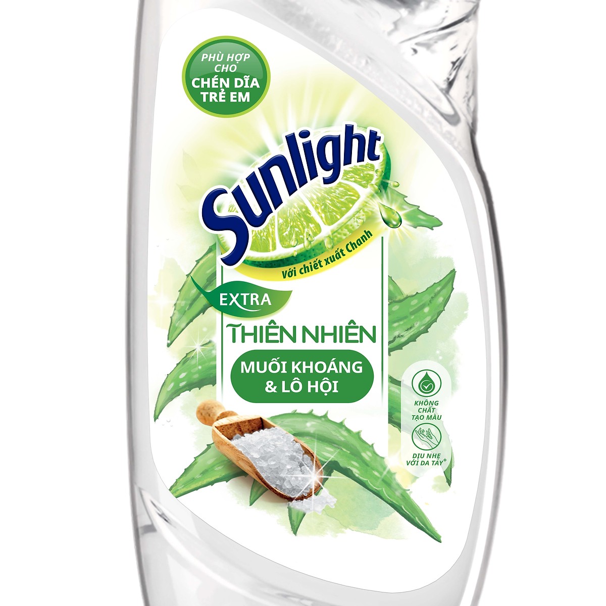 Nước Rửa Chén Sunlight Thiên Nhiên Muối Khoáng & Lô Hội chai 750g