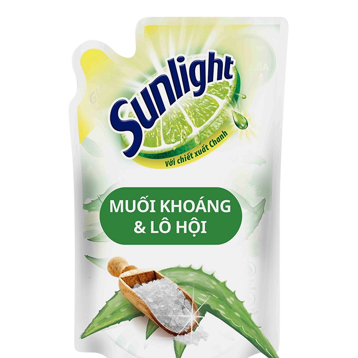 Nước Rửa Chén Sunlight Thiên Nhiên Muối Khoáng & Lô Hội túi 750g