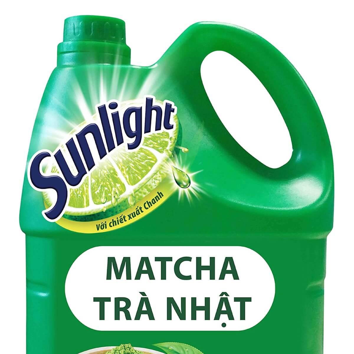 Nước rửa chén Sunlight Matcha Trà xanh Nhật chai 3.8kg