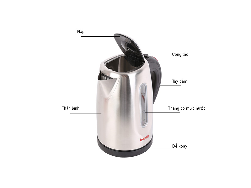 Bình đun siêu tốc Benny BJ21 1.7L Malaysia