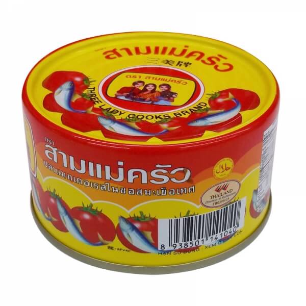 Cá nục xốt cà ba cô gái đóng hộp 190g