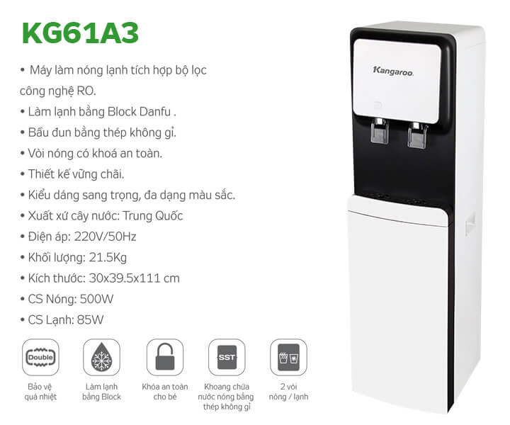 Máy làm nóng lạnh Kangaroo KG61A3