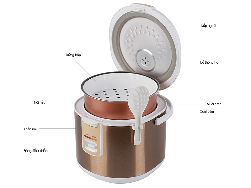 Nồi cơm điện Kangaroo KG569 1.8L