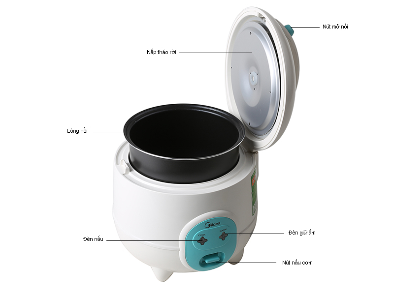 Nồi cơm điện Midea MR-CM06SB 400W 0.6L