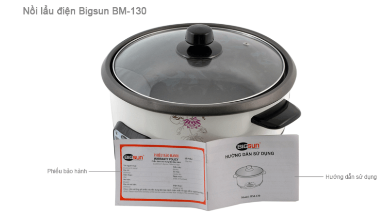 Nồi lẩu điện Bigsun BM-130 3L