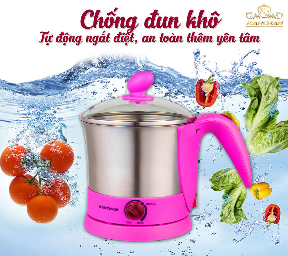 Nồi lẩu điện đa năng Kahchan KE7079C Hồng