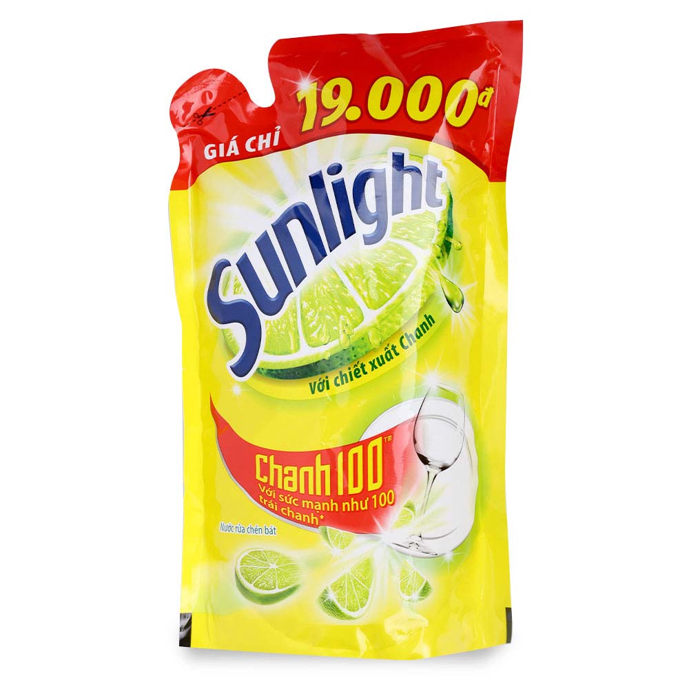 Nước rửa chén Sunlight chanh dạng túi 750g