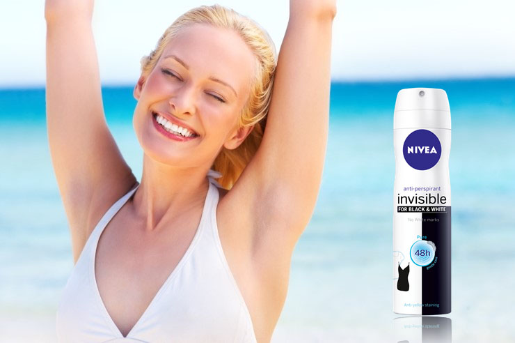Xịt ngăn mùi Nivea Invisible for Black&White 150ml