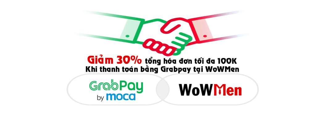 Giảm Giá 30% Khi Thanh Toán Bằng GrabPay Tại Cửa Hàng WoW Men