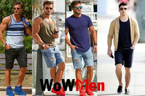 Cách Phối Quần Short Jean Nam Với Các Mẫu Áo Thun Và Sơ Mi Nam Đẹp