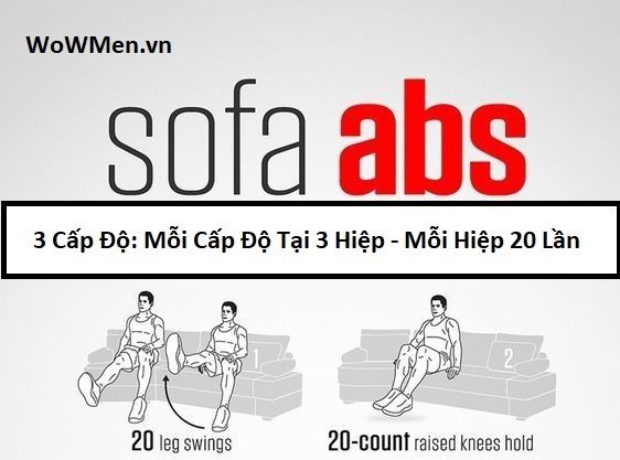 Các Bài Tập Bụng 6 Múi Trên Ghế Sofa