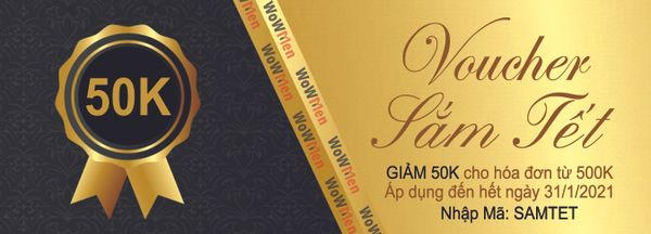 Sắm Tết Vui Cùng WoW Men với Voucher 50K cho tất cả các khách hàng