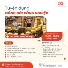 TUYỂN DỤNG CÔNG VIỆC ĐÓNG GÓI CÔNG NGHIỆP