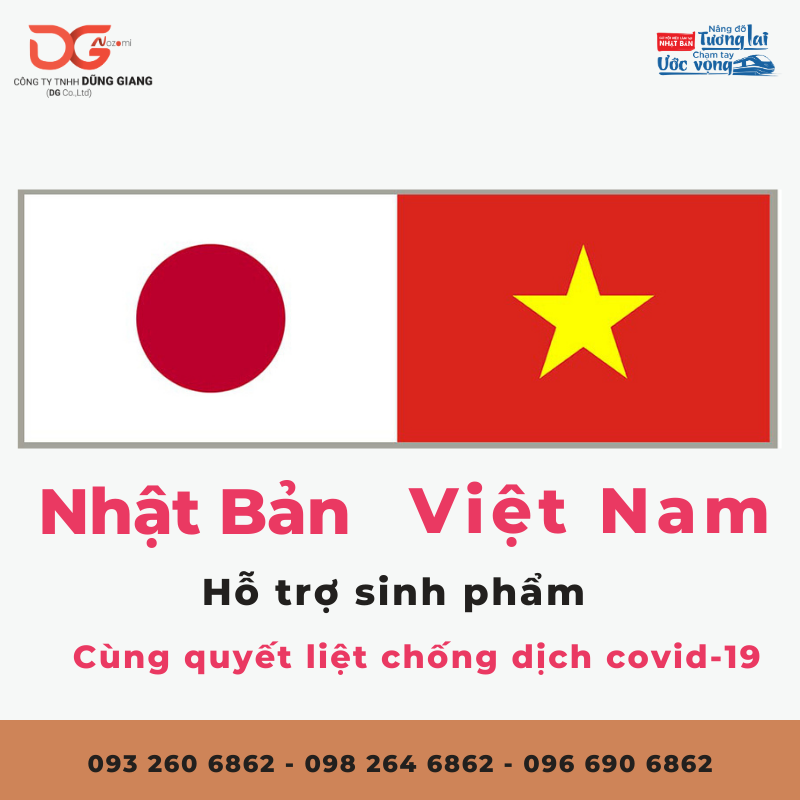 NHẬT BẢN HỖ TRỢ SINH PHẨM CHO VIỆT NAM QUYẾT LIỆT CHỐNG DỊCH COVID-19