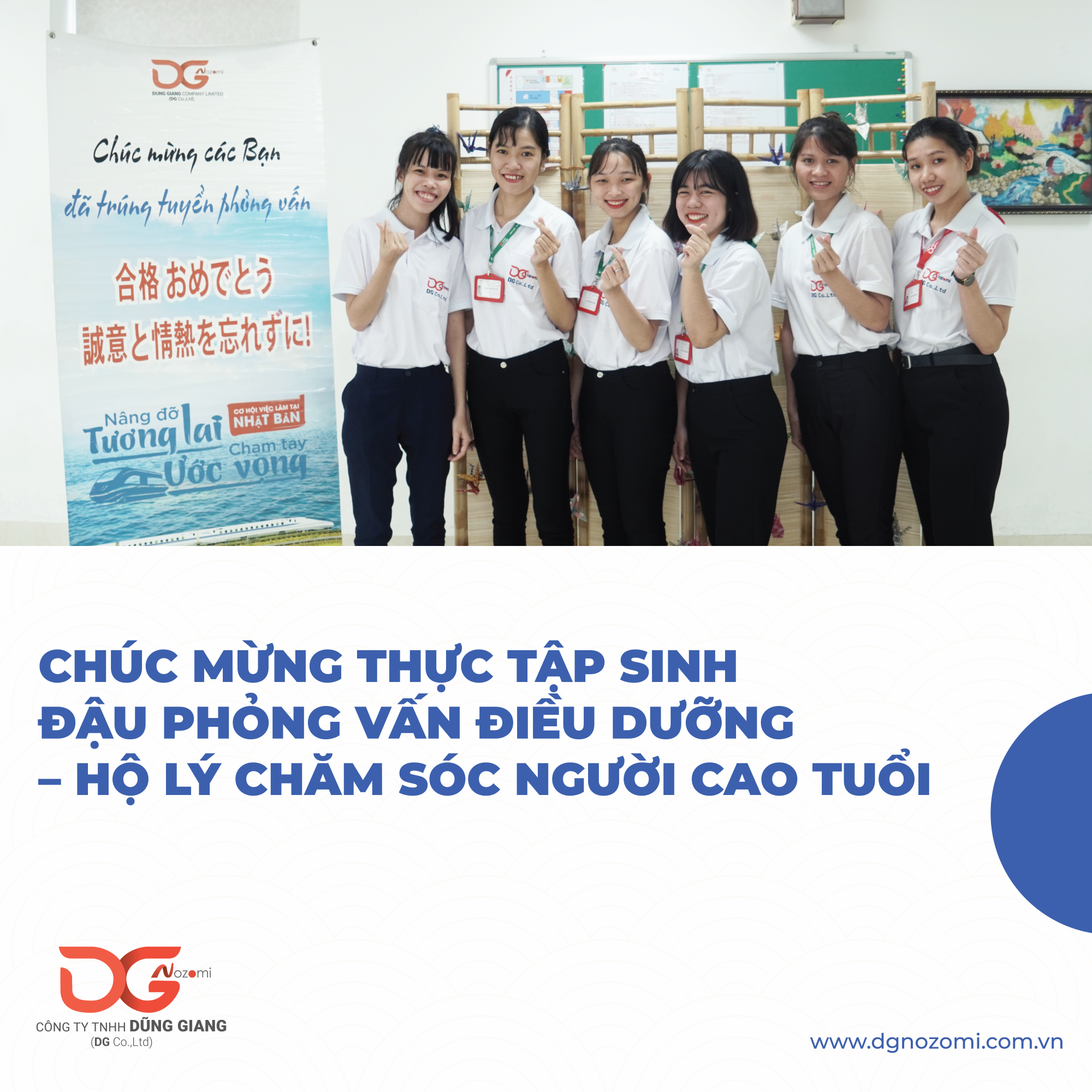 XKLĐ 2020 - CHÚC MỪNG THỰC TẬP SINH ĐẬU PHỎNG VẤN ĐIỀU DƯỠNG – HỘ LÝ