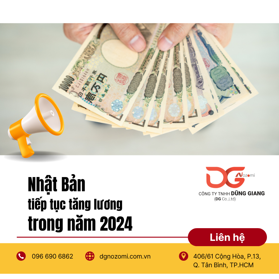 NHẬT BẢN TIẾP TỤC TĂNG LƯƠNG TRONG NĂM 2024