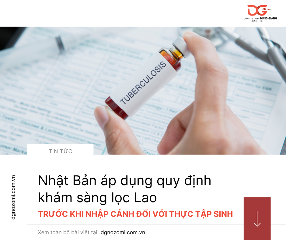 Nhật Bản Áp Dụng Quy Định Khám Lao Trước Nhập Cảnh Đối Với Thực Tập Sinh