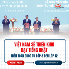 VIỆT NAM SẼ TRIỂN KHAI DẠY TIẾNG NHẬT TRÊN TOÀN QUỐC TỪ LỚP 3 ĐẾN LỚP 12