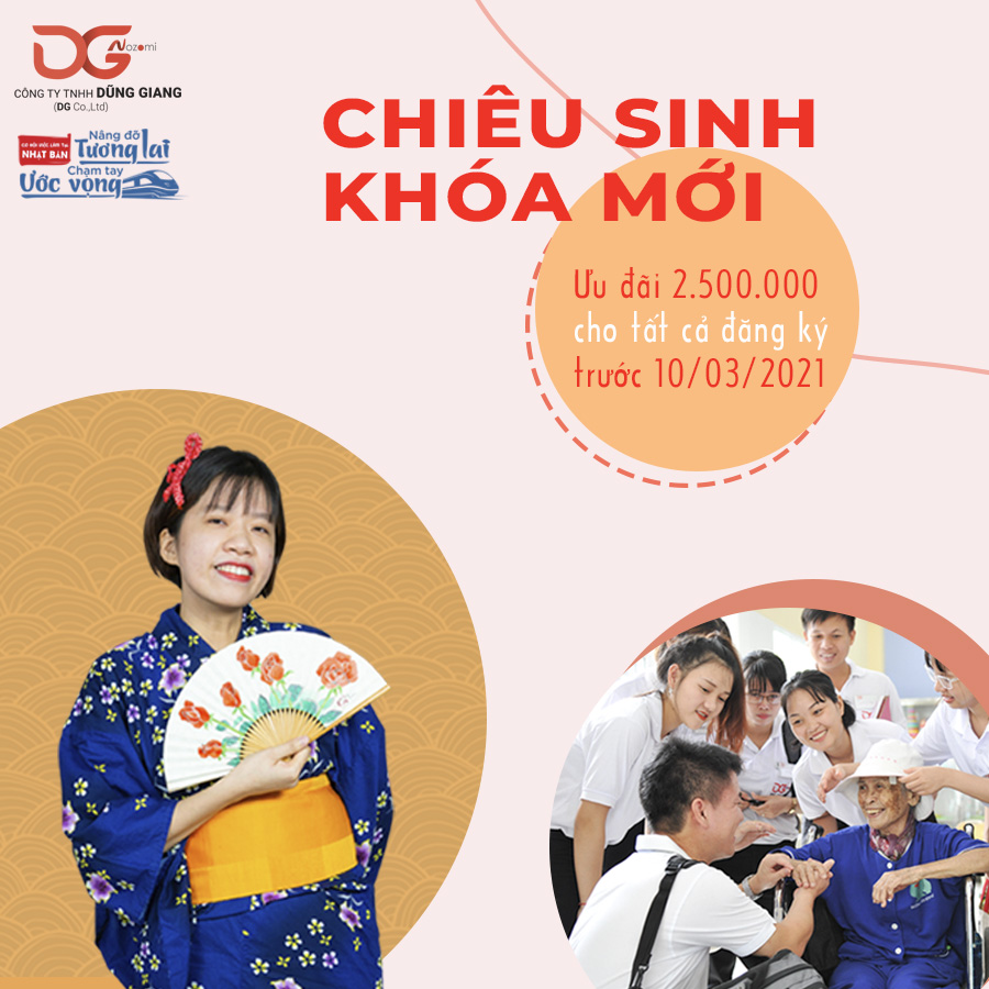 CHIÊU SINH KHÓA MỚI THÁNG  03/2021 - GIẢM NGAY 2.500.000 vnđ CHO ĐĂNG KÝ XUẤT KHẨU LAO ĐỘNG TRƯỚC 10/3