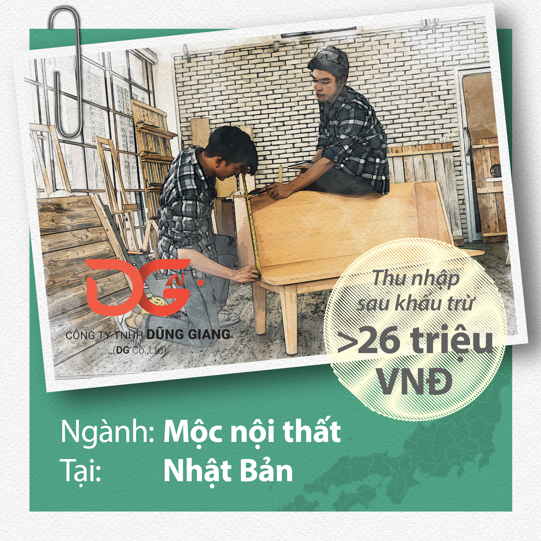 THỰC TẾ CÔNG VIỆC NGÀNH MỘC NỘI THẤT Ở NHẬT BẢN NĂM 2021