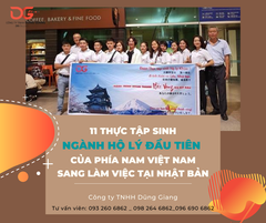 11 THỰC TẬP SINH NGÀNH HỘ LÝ ĐẦU TIÊN CỦA PHÍA NAM VIỆT NAM SANG LÀM VIỆC TẠI NHẬT BẢN