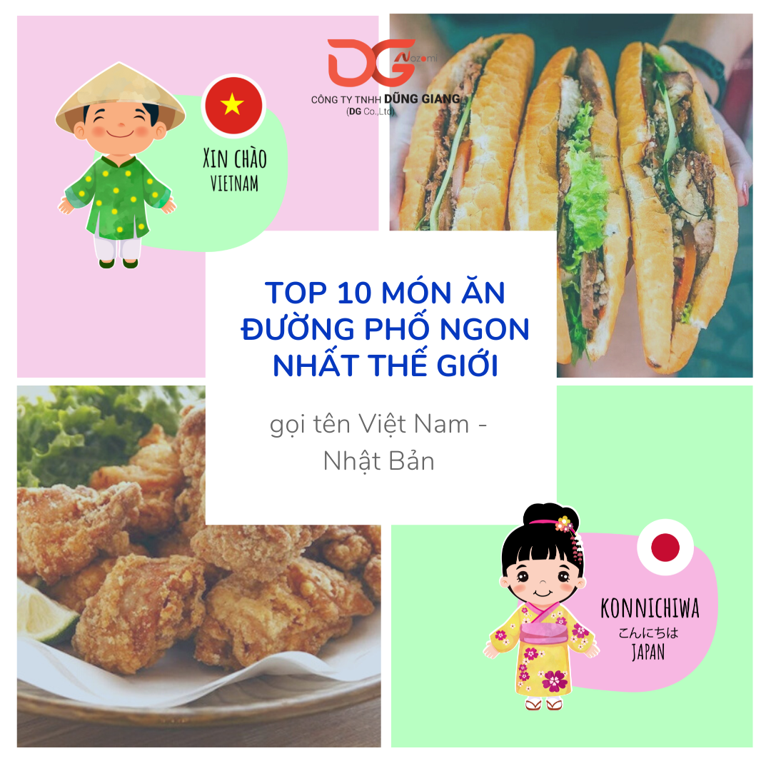 TOP 10 MÓN ĂN ĐƯỜNG PHỐ NGON NHẤT THẾ GIỚI GỌI TÊN VIỆT NAM - NHẬT BẢN