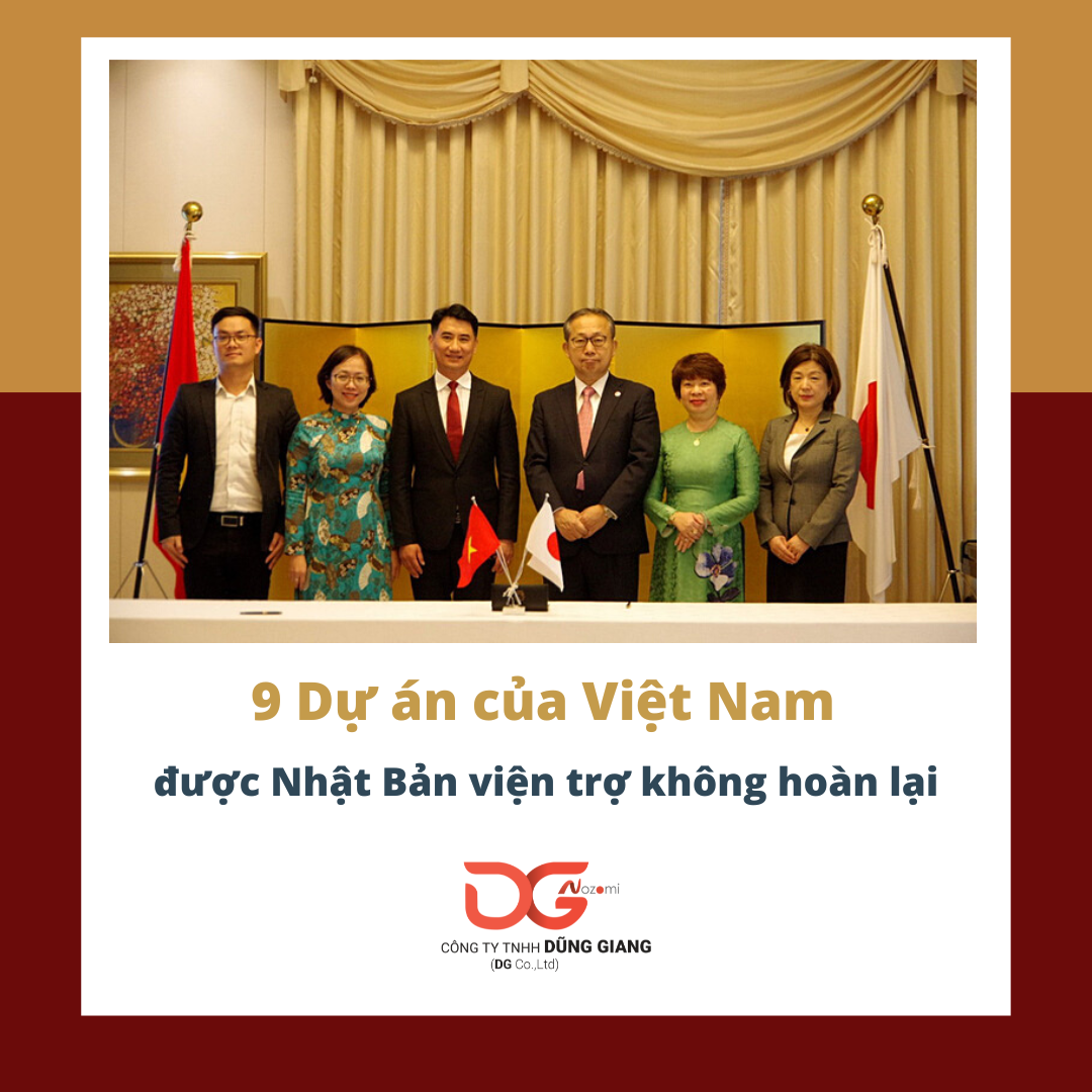 NHẬT BẢN VIỆN TRỢ KHÔNG HOÀN LẠI HƠN 1,3 TRIỆU USD CHO VIỆT NAM