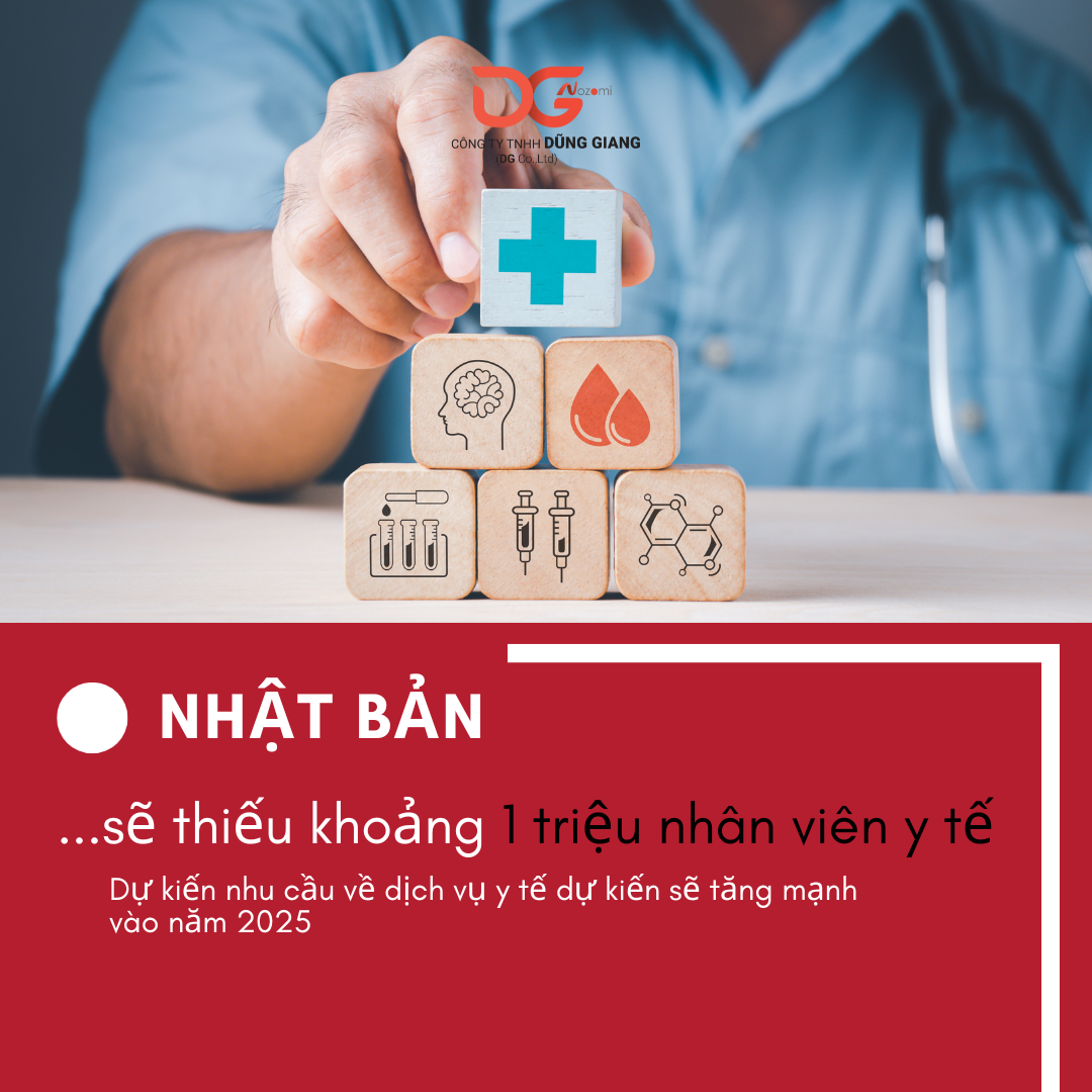 NHẬT BẢN SẼ THIẾU KHOẢNG 1 TRIỆU NHÂN VIÊN Y TẾ