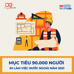 MỤC TIÊU 90.000 NGƯỜI ĐI LÀM VIỆC NƯỚC NGOÀI NĂM 2021