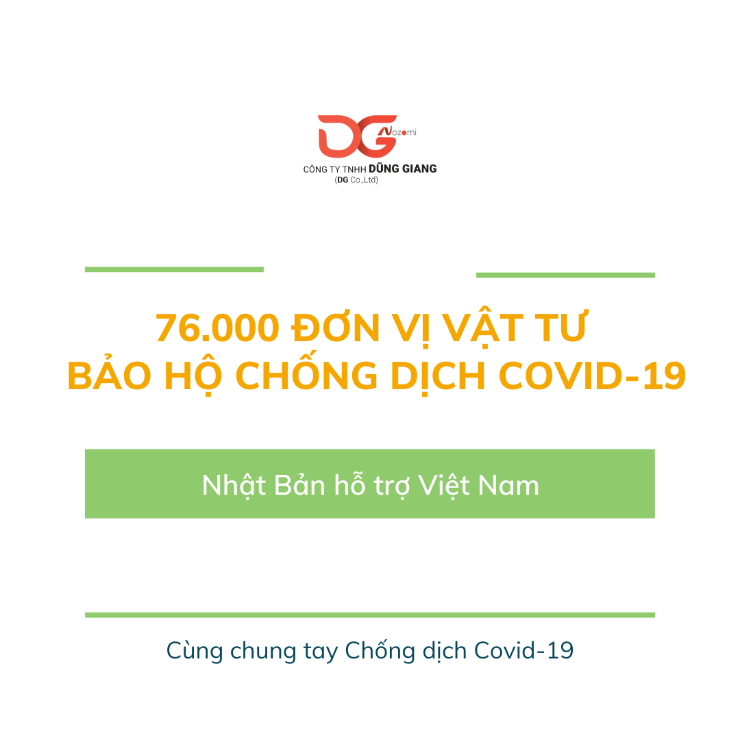 NHẬT BẢN TẶNG VIỆT NAM 76.000 VẬT TƯ BẢO HỘ CHỐNG DỊCH COVID-19