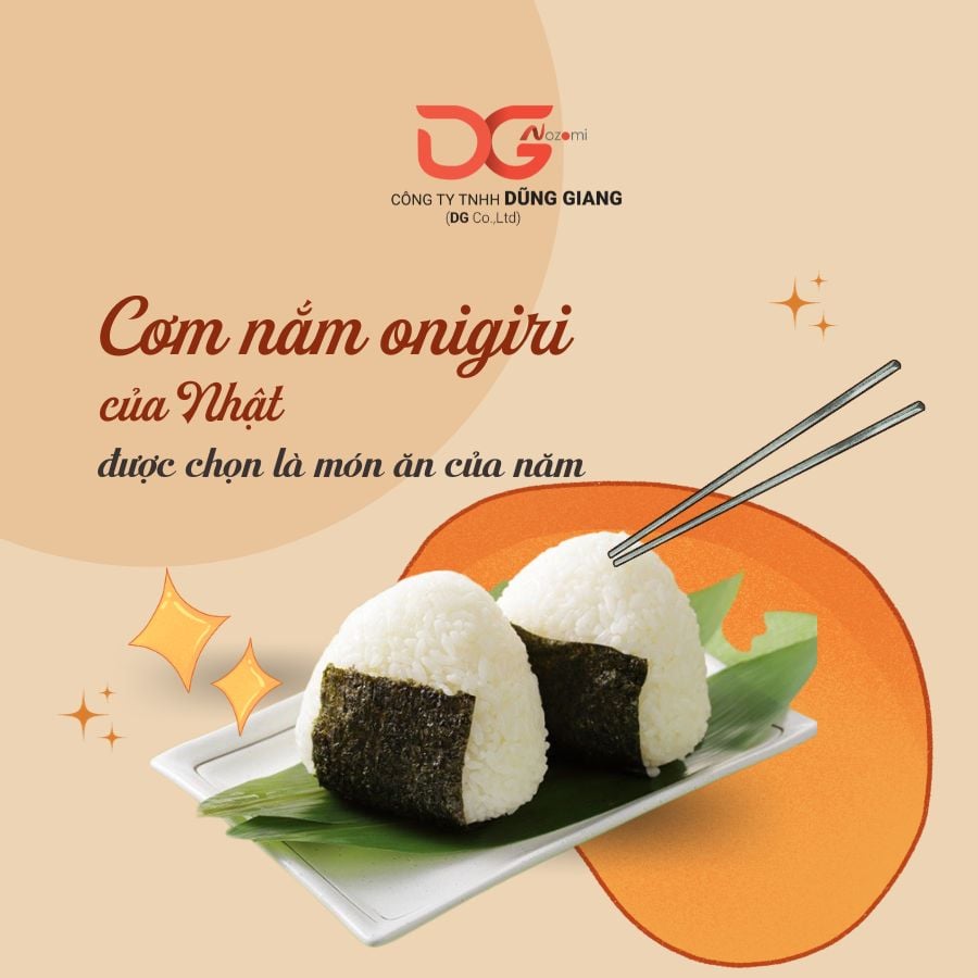 CƠM NẮM ONIGIRI CỦA NHẬT ĐƯỢC CHỌN LÀ MÓN ĂN CỦA NĂM